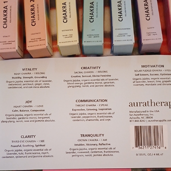 NEW Auratherapy Chakra Boosting Body Oil Gift Set - Picture 3 of 5